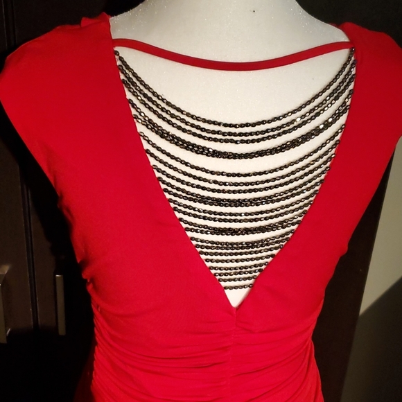 ❤ Red Mini Dress - Picture 3 of 9